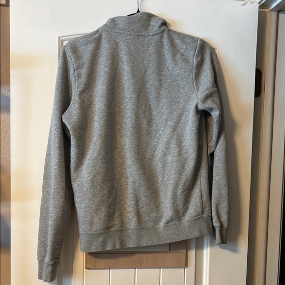 Nike Gray Zip Up Sweater with Ribbed Cuffs - Picture 4 of 4